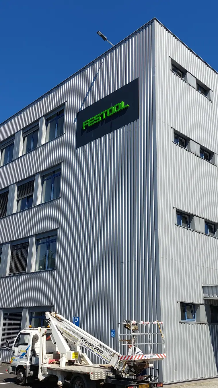 3D nápis a světelná reklama — realizace Reklama Klapka, Česká Lípa