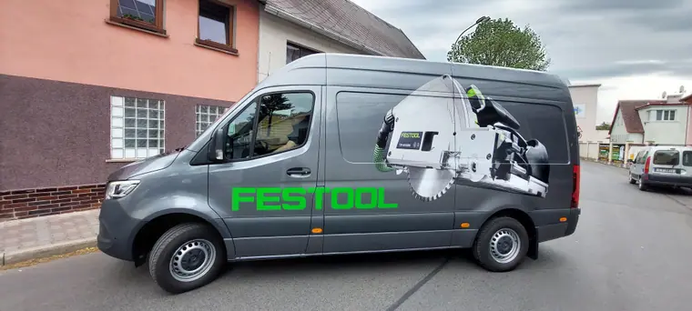 Polep vozidla — realizace Reklama Klapka, Česká Lípa