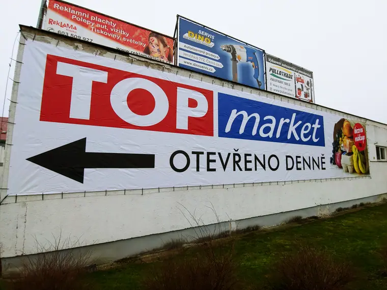 Reklamní banner — realizace Reklama Klapka, Česká Lípa