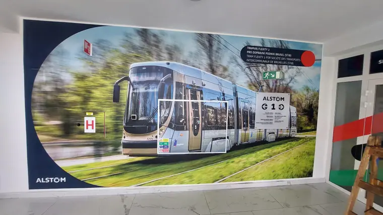 Polep ploch a stěn — realizace Reklama Klapka, Česká Lípa